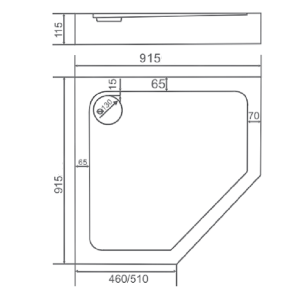 ПН00035 Поддон Bas Диамант Santreyd - Вид №1