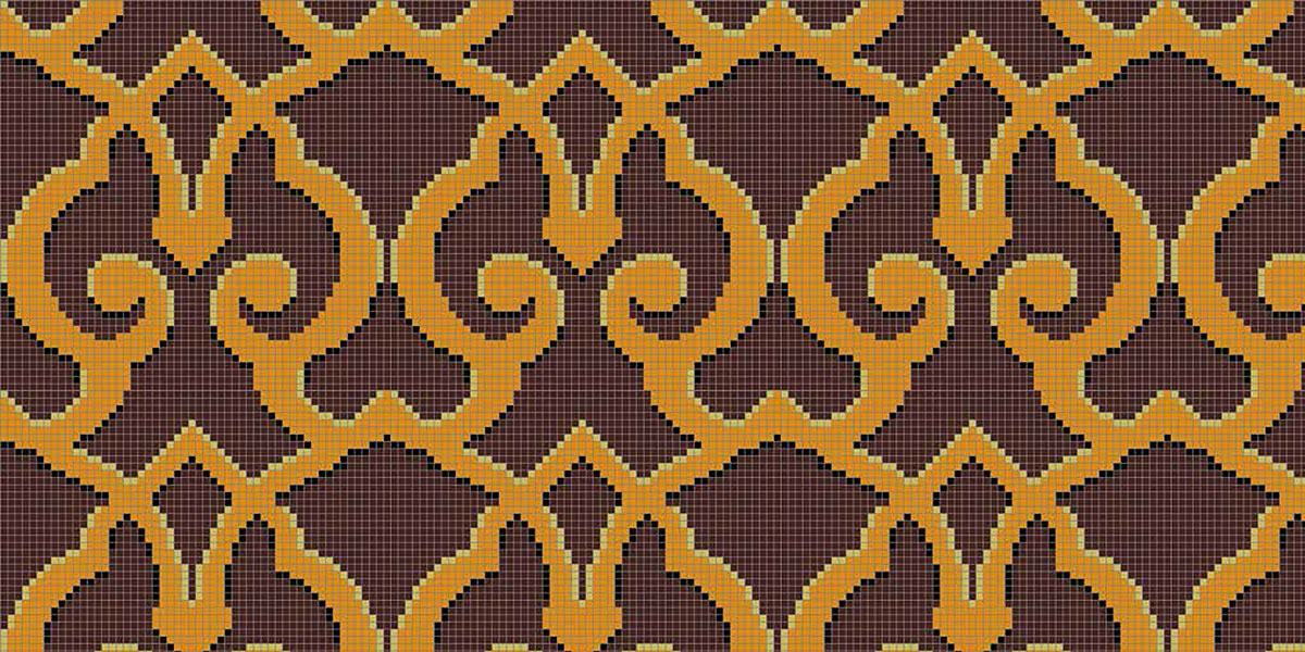 МОЗАИКА ИЗ СТЕКЛА MZ-07 BROWN ALMA ПАННО 15 MZ07BROWN - Вид №1