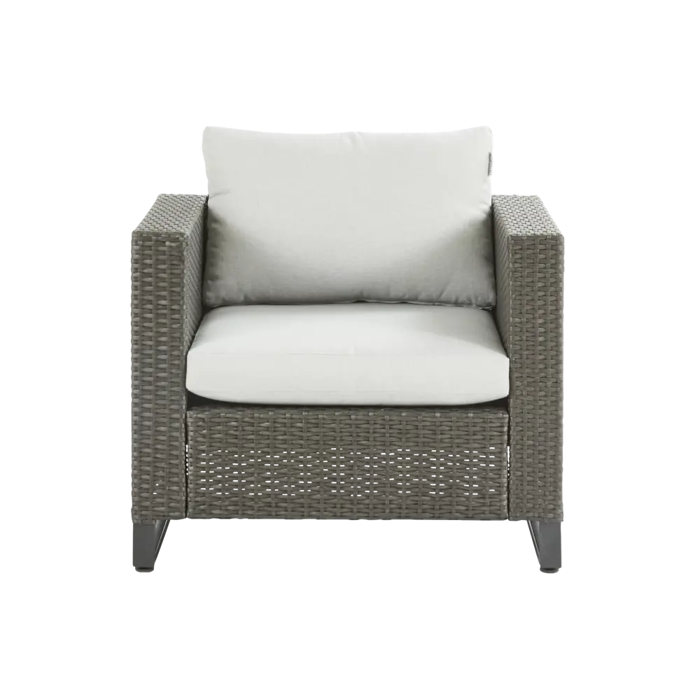 Кресло садовое Naterial Noa Fix 68x62x68 см сталь/искусственный ротанг темно-серый STLM-2099065 - Вид №1