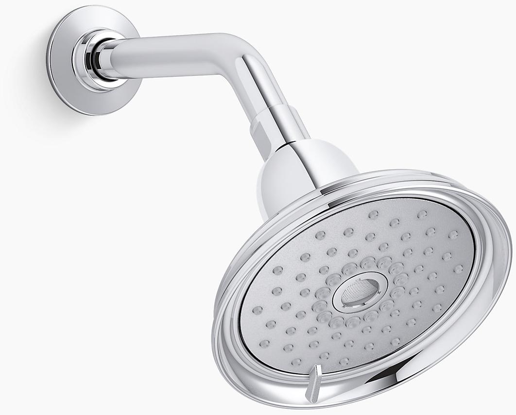 KOHLER Многофункциональная душевая лейка Bancroft 2,5 галлона в минуту с технологией всасывания воздуха Katalyst K-22167-CP  - Вид №1