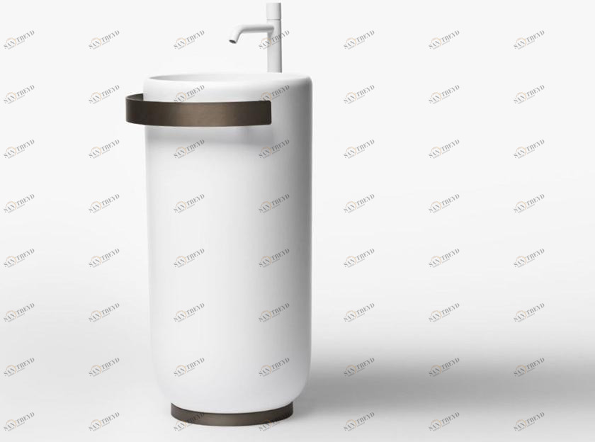 Напольная раковина стоящая овальная Falper Homey sun-id-1423046