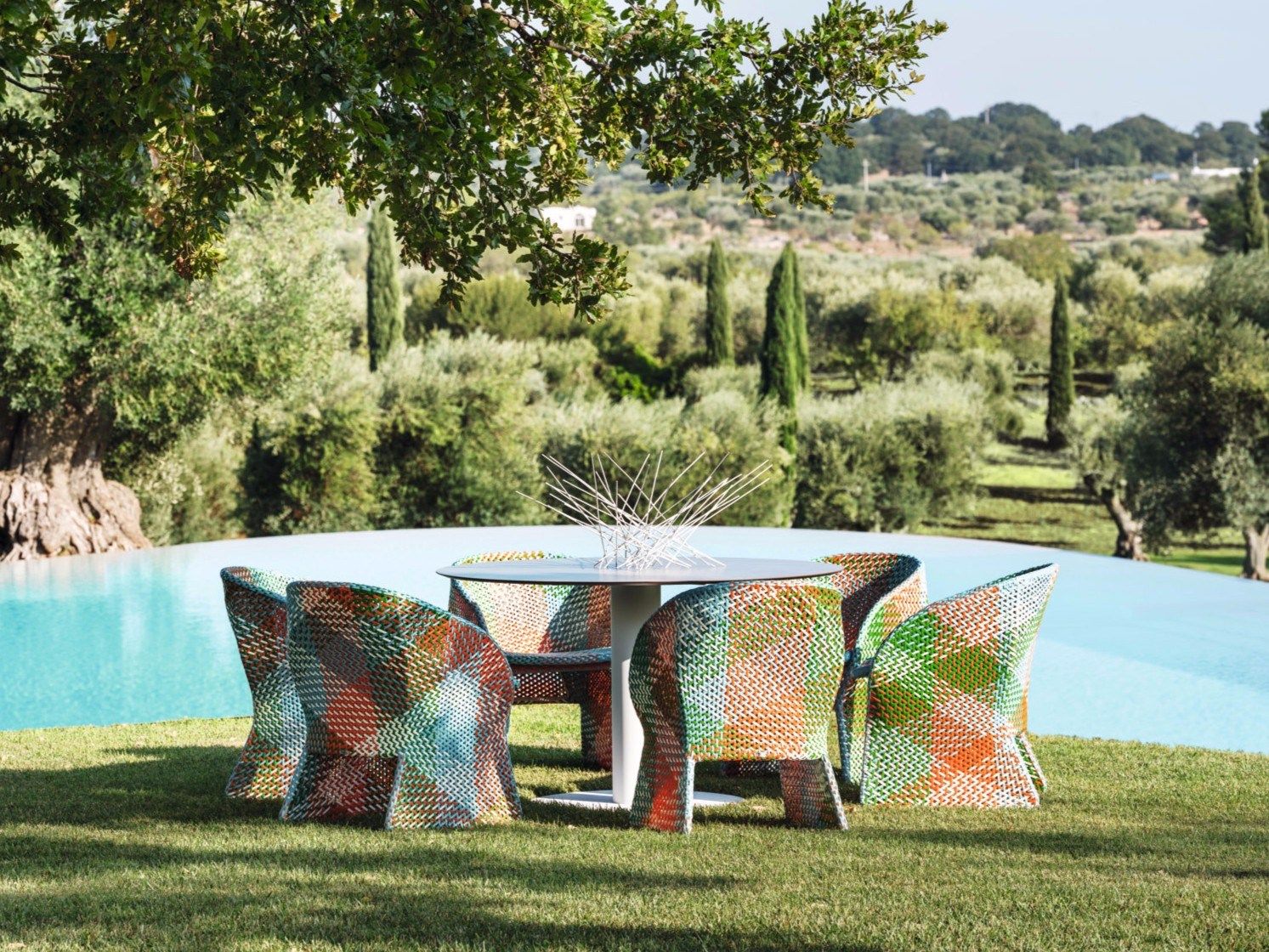 Синтетическое волокно сад стул с подлокотниками Varaschin Maat ARCH-00046001 - Вид №4