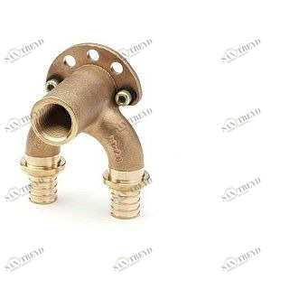 REHAU Водорозетка надвижная сдвоенная 20-Rp 1/2"ВР 20-Rp MХ (латунь) 131395