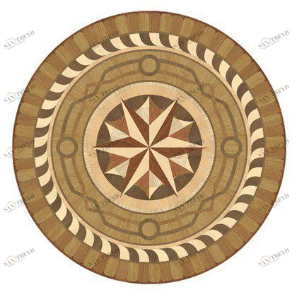 Художественный паркет Da Vinci Розетка 26-088 Дуб Селект (Гладкая) х1000диаметр мм 260090088