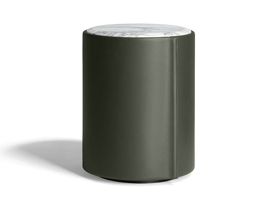 Круглый кожаный прикроватный столик Poltrona Frau коллекция-мебель и аксессуары ARCH-00129514