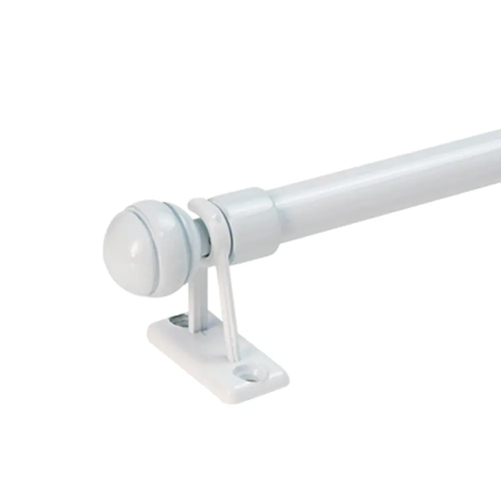 Карниз витражный ЭСКАР Сфера белый 60-80 см для легких штор 89370889 STLM-1572688