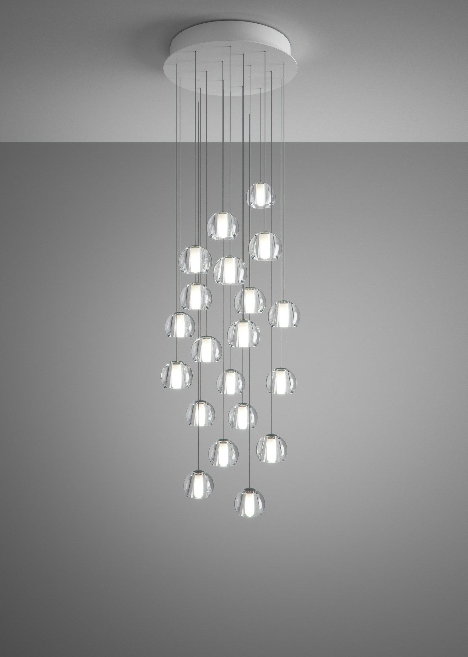 Кристалл подвесной светильник Fabbian Multispot ARCH-00044771 - Вид №3