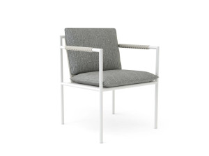 Алюминиевый садовый стул с подлокотниками