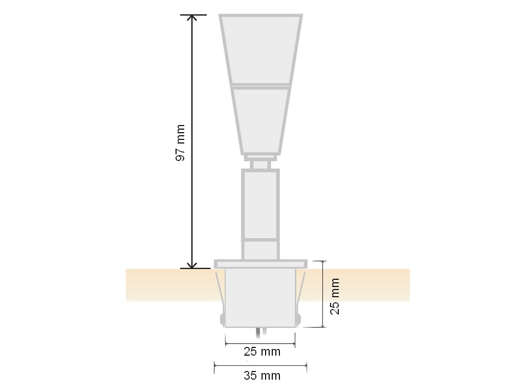 Регулируемый светодиодный настенный прожектор TEKNI-LED Pro 2 Вт ARCH-00127728 - Вид №15
