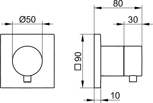 59541071002 Запорный вентиль DN 15 KEUCO IXMO - Вид №8