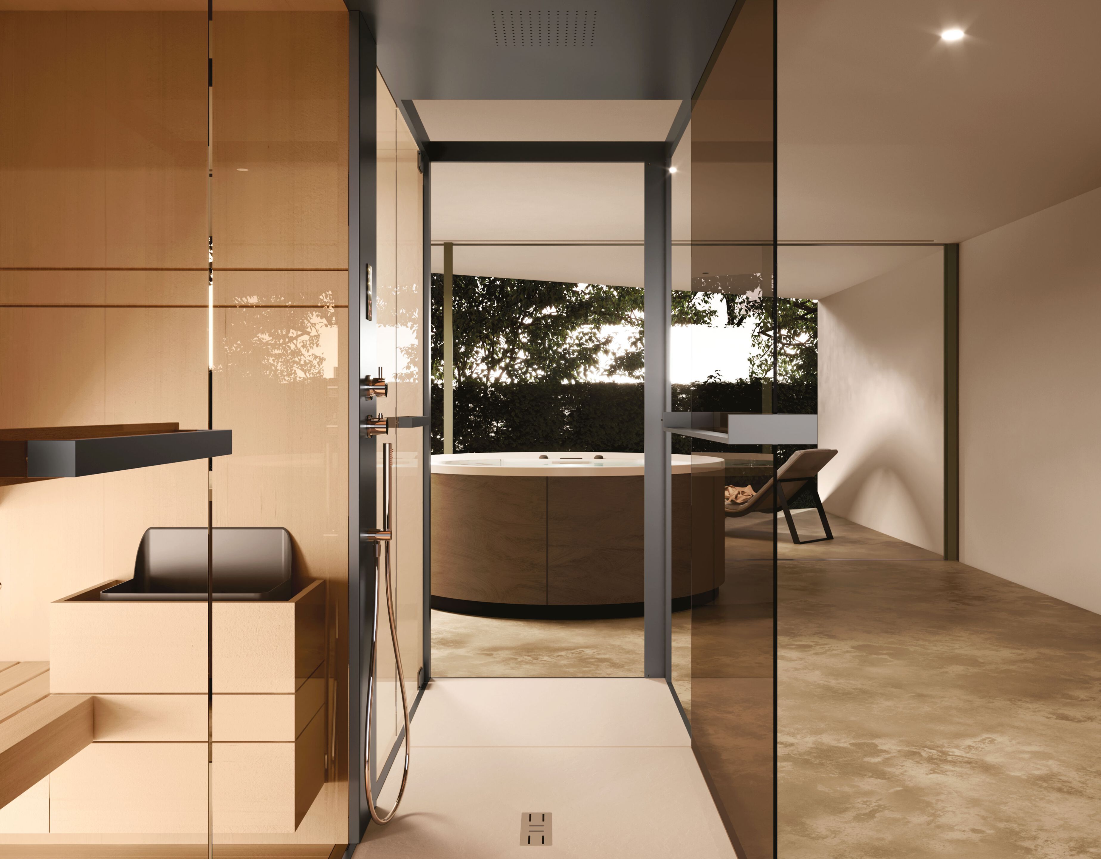 Sauna / turkish bath / patio with shower Novellini Celsius ARCH-00107464 - Вид №3