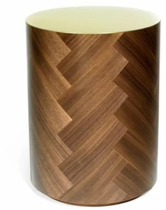 Deadgood Круглый высокий журнальный столик из фанерованной древесины Parq life Pl3