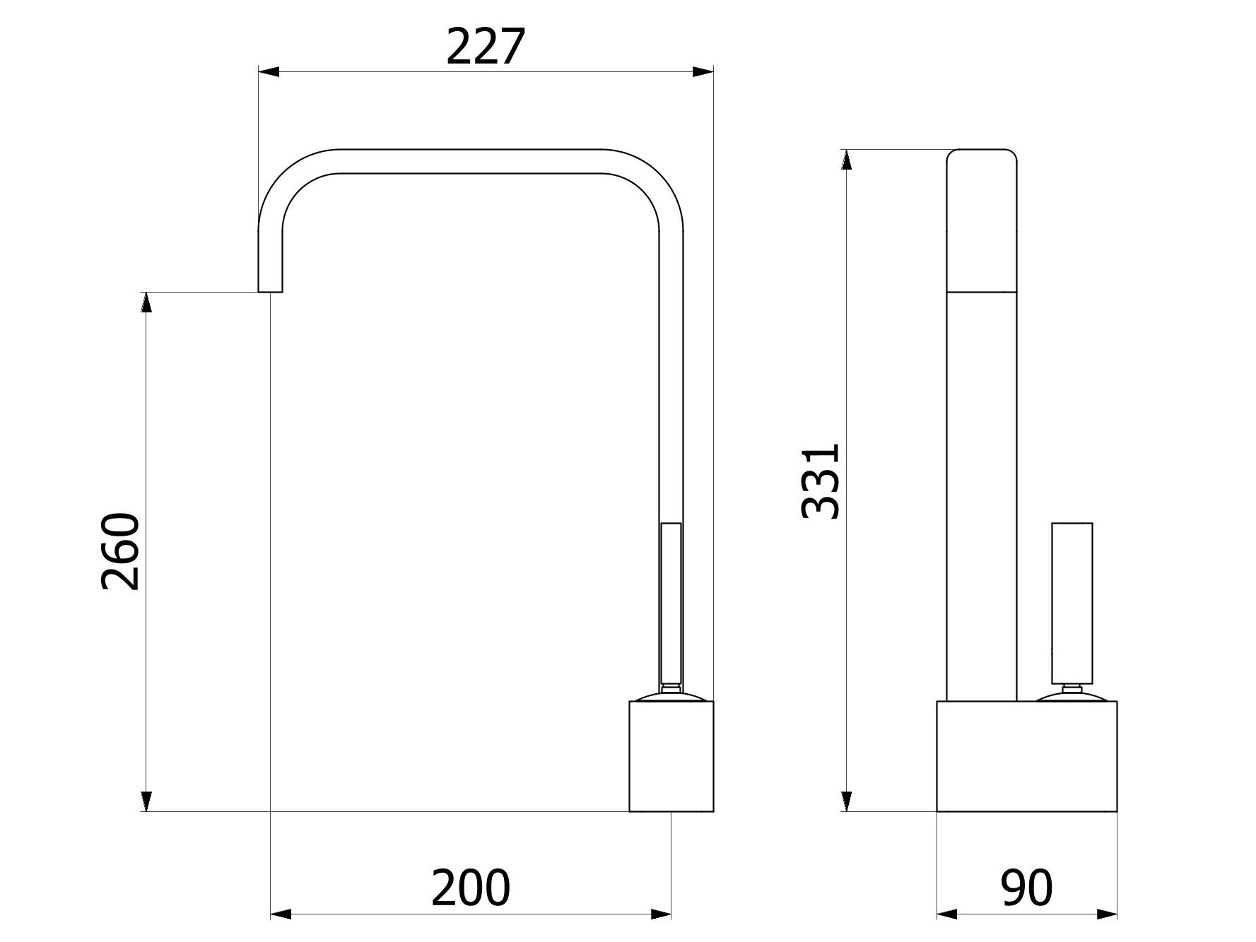 Смеситель для кухни с одной ручкой IB Superbox ARCH-00091319 - Вид №3