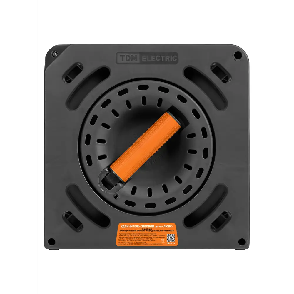 Удлинитель на катушке TDM Electric Люкс 4 розетки с заземлением ПВС 3x1.5 мм 30 м STLM-2027711 - Вид №2