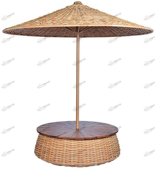 cbdesign Круглый зонт со столом Carribean N860n1