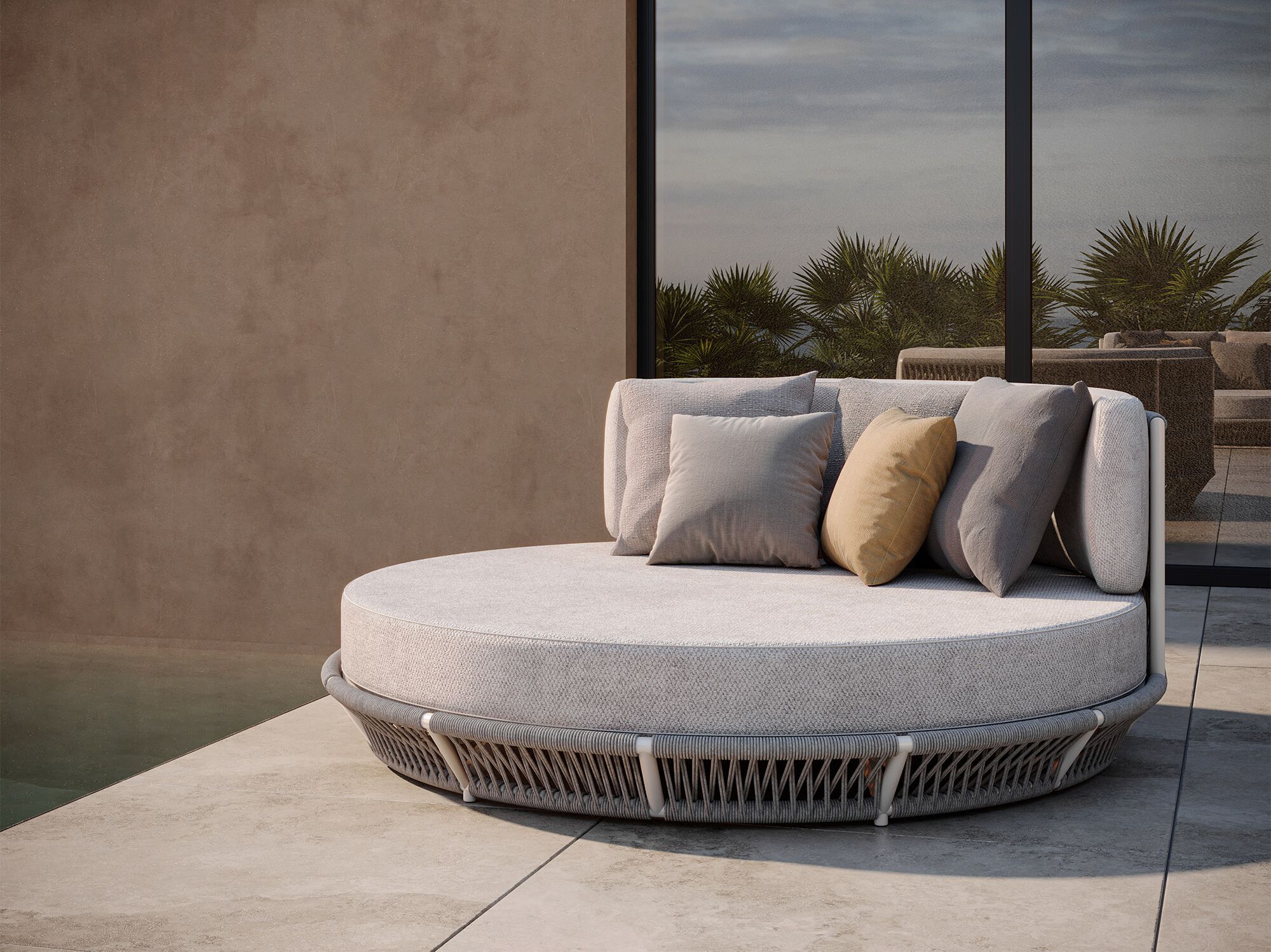 Алюминиевая круглая Садовая кровать Walters Longshore ARCH-00062149 - Вид №6