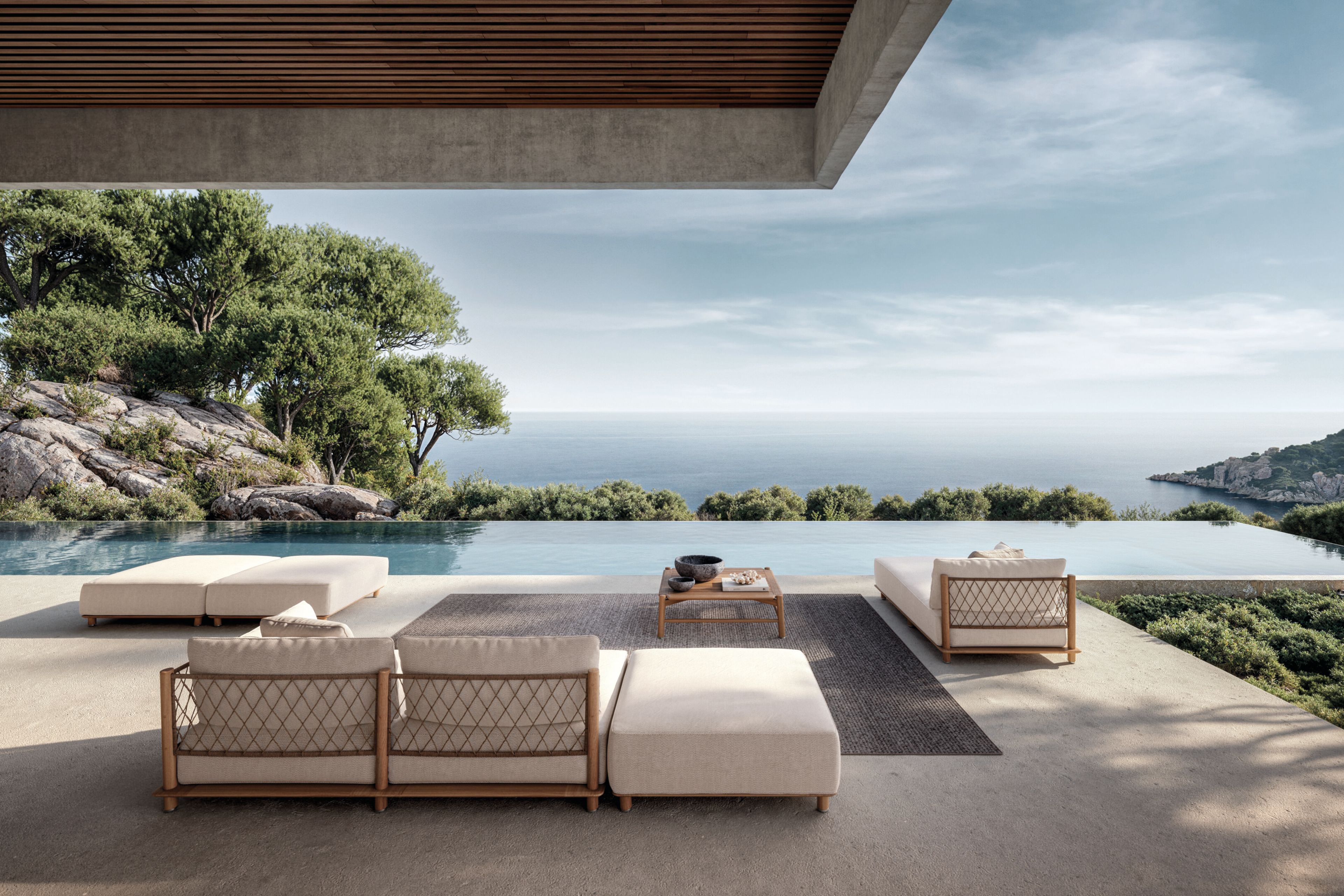 Низкий квадратный стол из тикового дерева Gloster Salina ARCH-00089304 - Вид №1