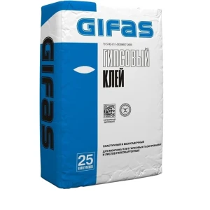 Клей гипсовый монтажный Gifas Super Fix 25 кг