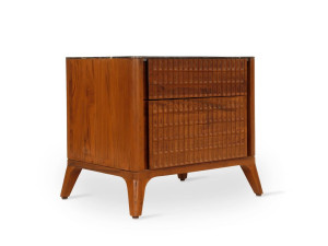 Тумбочка из тикового дерева с ящиками