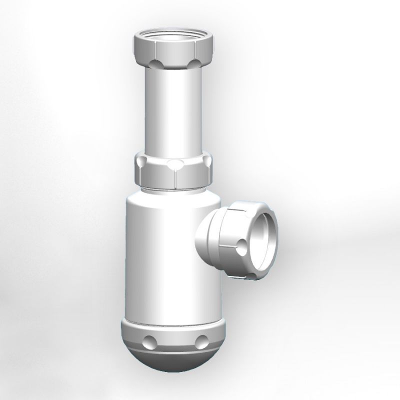 Сифон Санпласт GRAND 1 1/2"х40 б/выпуска (колба) GRANFEST С.Н.300-00-01