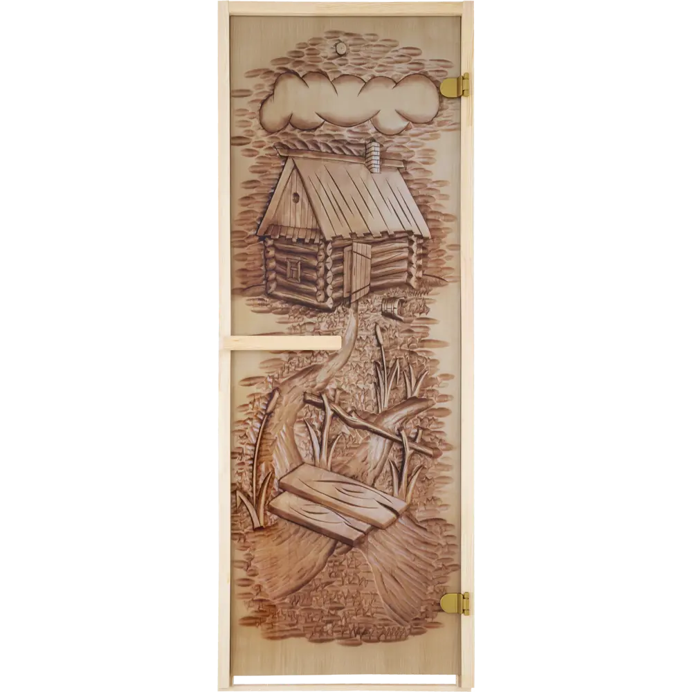 Дверь для сауны стеклянная магнитный замок 69x189 см двусторонняя 81955219 STLM-2033985 Santreyd 
