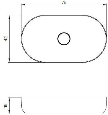 Накладная раковина на столешницу  овальная Relax Design Horizon sun-id-1378262 - Вид №5