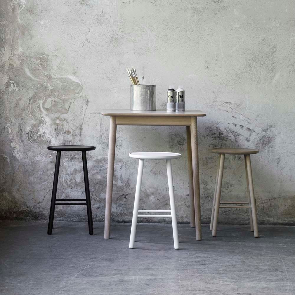 Высокий стул из ясеня с подставкой для ног Hans K ZigZag ARCH-00138690 - Вид №1