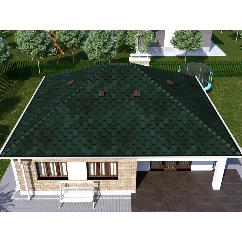 Гибкая черепица Технониколь Прима зеленый 3 м² STLM-2174049 - Вид №4