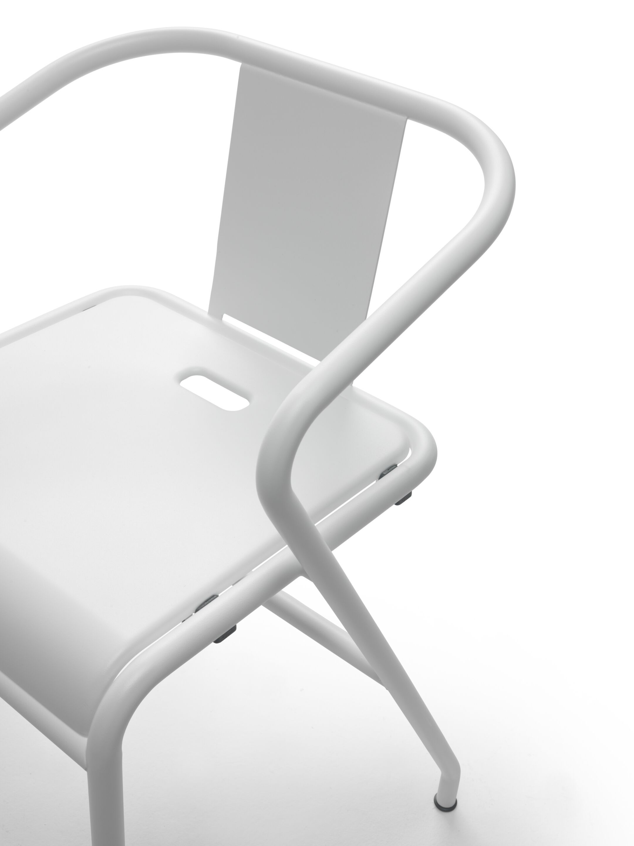 Окрашенный металлический садовый стул с подлокотниками с подставкой для ног Flexform Calipso ARCH-00103105 - Вид №3