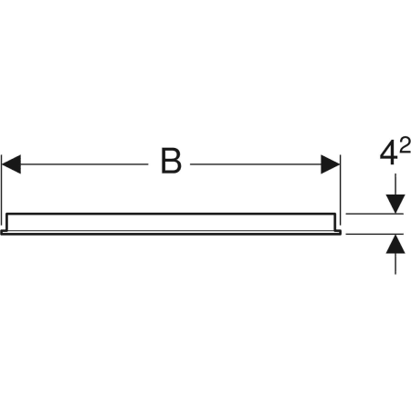 GEBERIT 500.580.00.1 Зеркало с подсветкой Option Basic, двухсторонняя подсветка  - Вид №2
