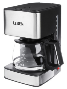 9937568 Кофеварка капельная LEBEN 286-027 черный