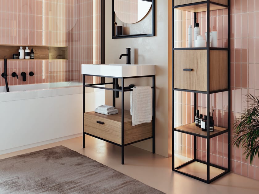 Стальная напольная раковина с ящиками COLAVENE сто ARCH-00153090