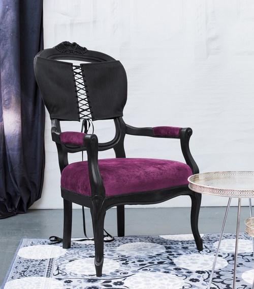 Mineheart Стул с обивкой и подлокотниками  Fur/014  - Вид №5