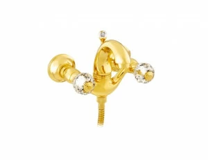 036118.000.00 Душевой набор для ванны с кристаллами сваровски Золото 24К