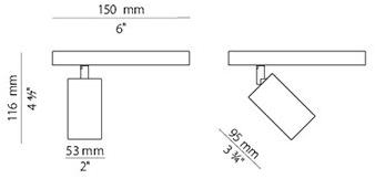 PANZERI Светодиодное освещение направляющих из литого под давлением алюминия Soho spot sun-id-1364816 - Вид №2