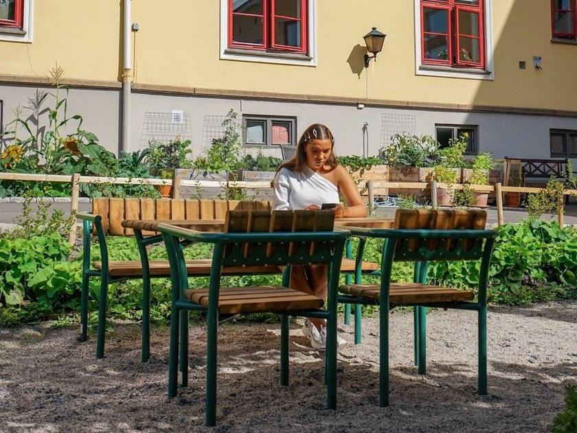 VESTRE Садовый стул из стали и дерева Parc sun-id-1462808 - Вид №5