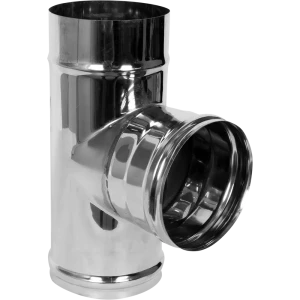 Тройник 90 градусов Ferum 135 мм 0.5 м нержавеющая сталь 17135462 STLM-2197970