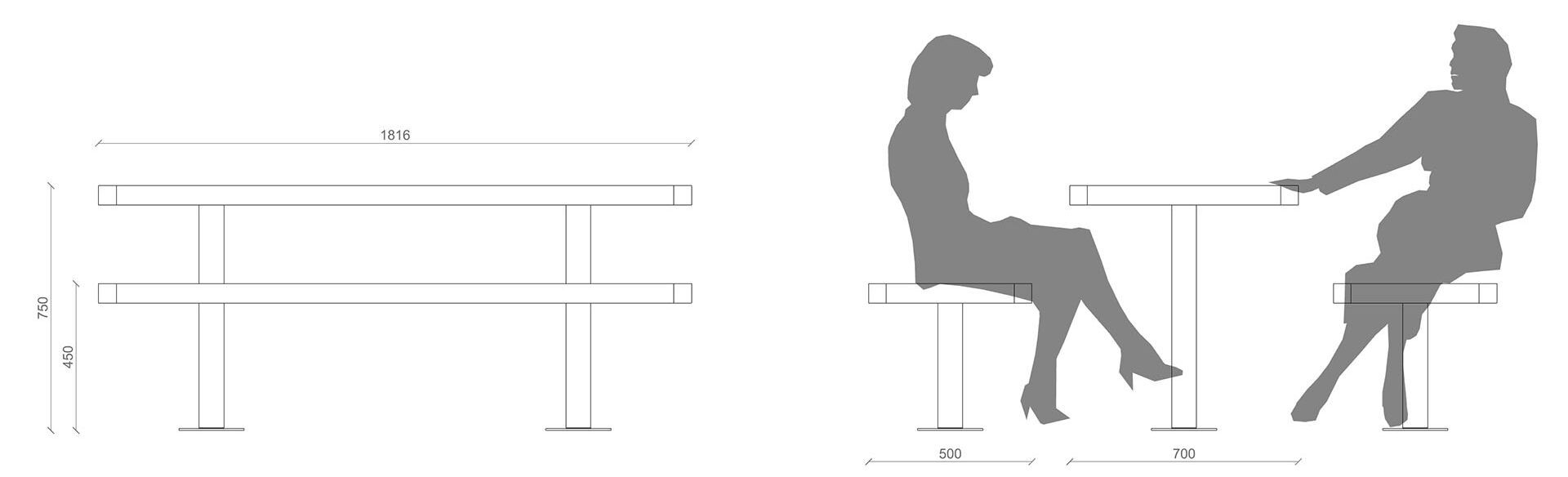 Стол для пикника со встроенными скамейками Lazzari палуба ARCH-00057717 - Вид №22
