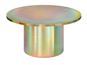 Круглый стальной журнальный столик