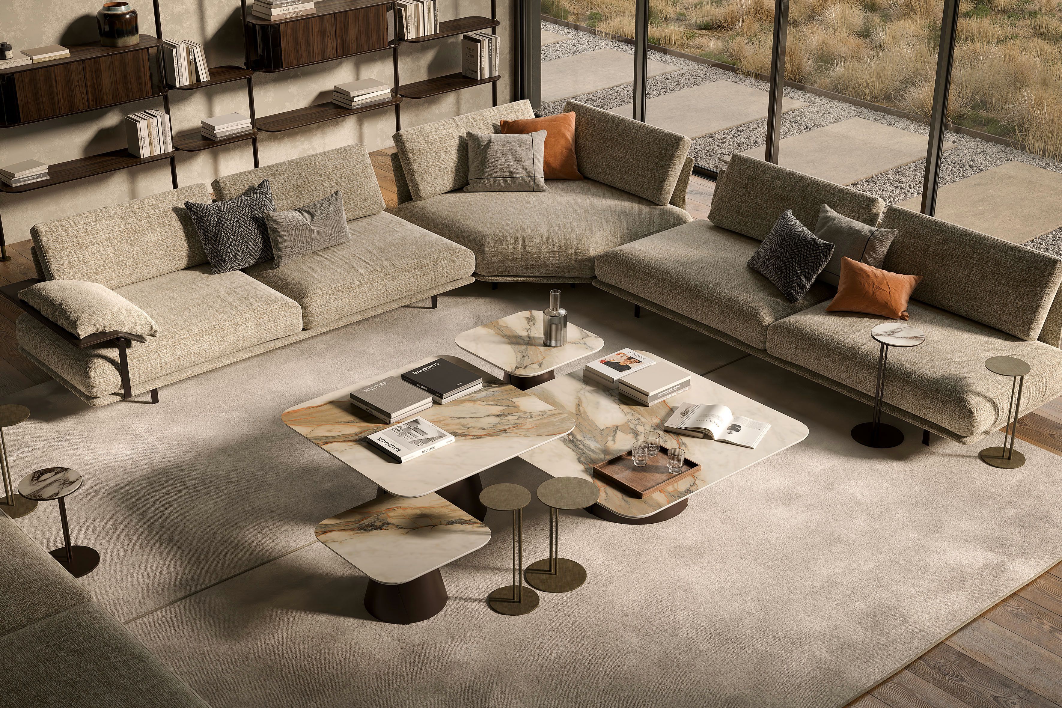 Керамический квадратный журнальный столик Cattelan italia ALBERT KERAMIK S ARCH-00026119 - Вид №3