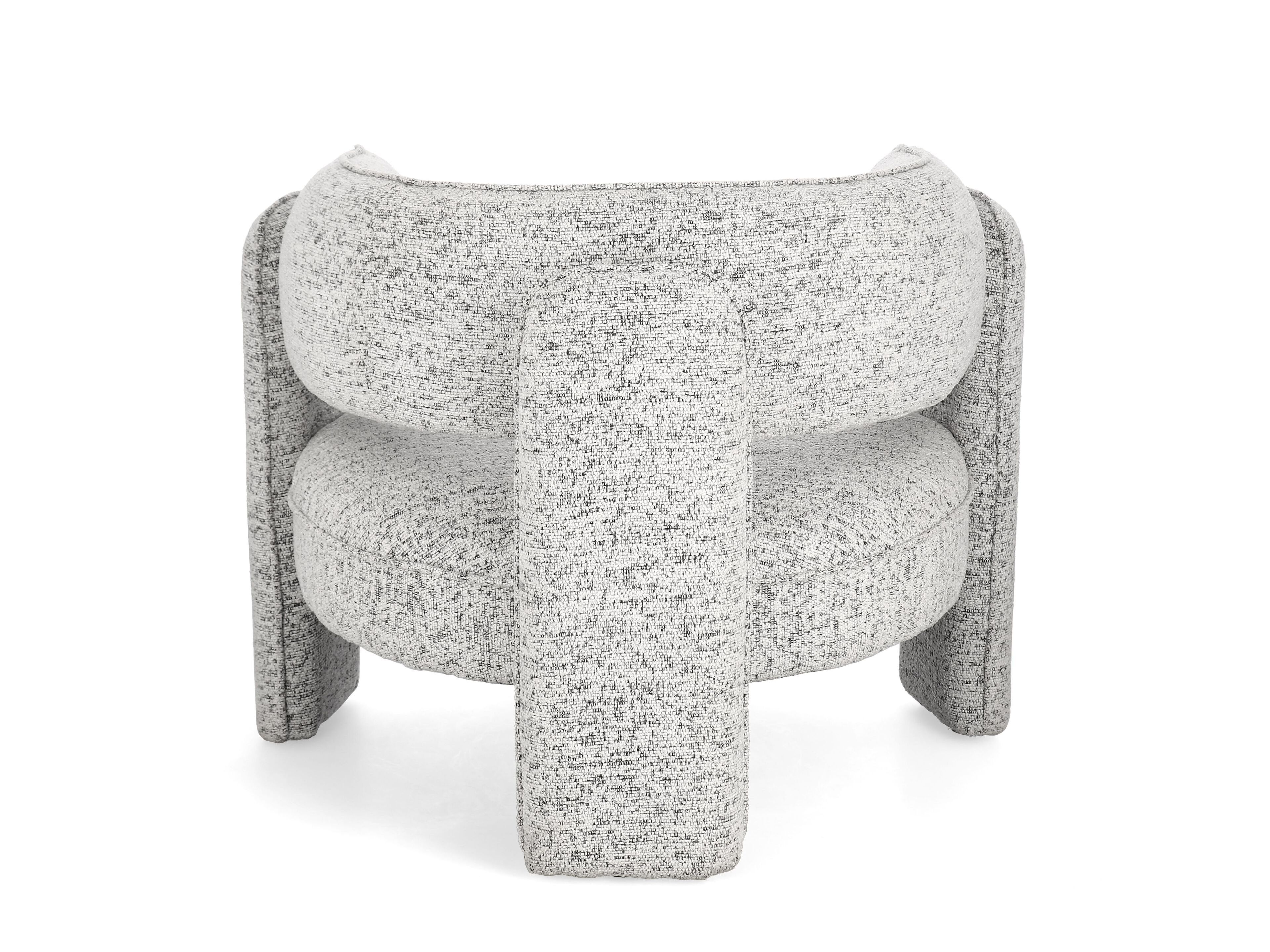 Тканевое кресло с подлокотниками BIZZOTTO AISHA ARCH-00081053 - Вид №3