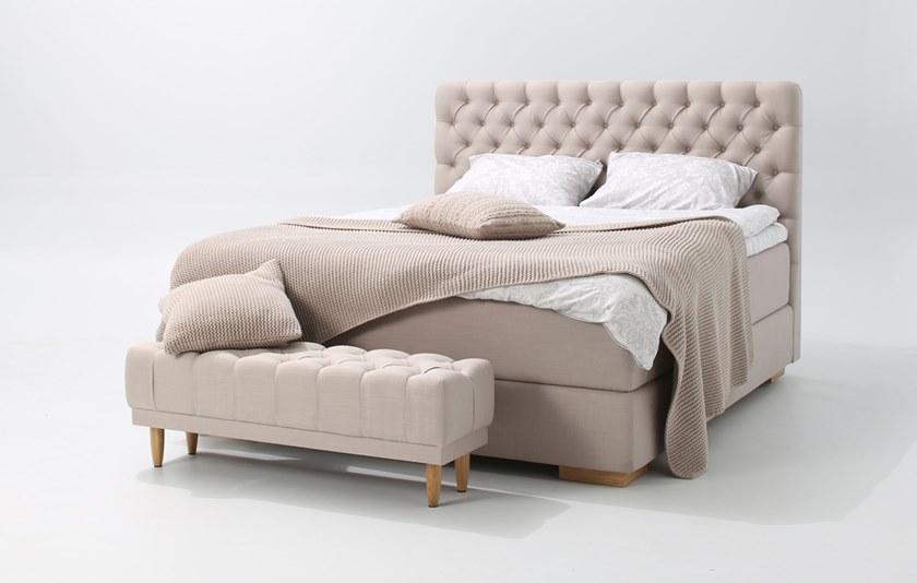 Heavens Двуспальная кровать-контейнер из ткани с тафтинговым изголовьем Scarlett sun-id-1483805 - Вид №1