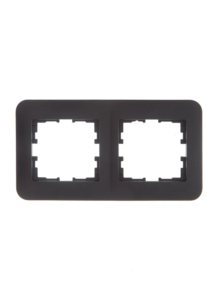 ASTI Рамка 2-ая горизонтальная б/вст чёрный бархат LEZARD 7081-4200-147