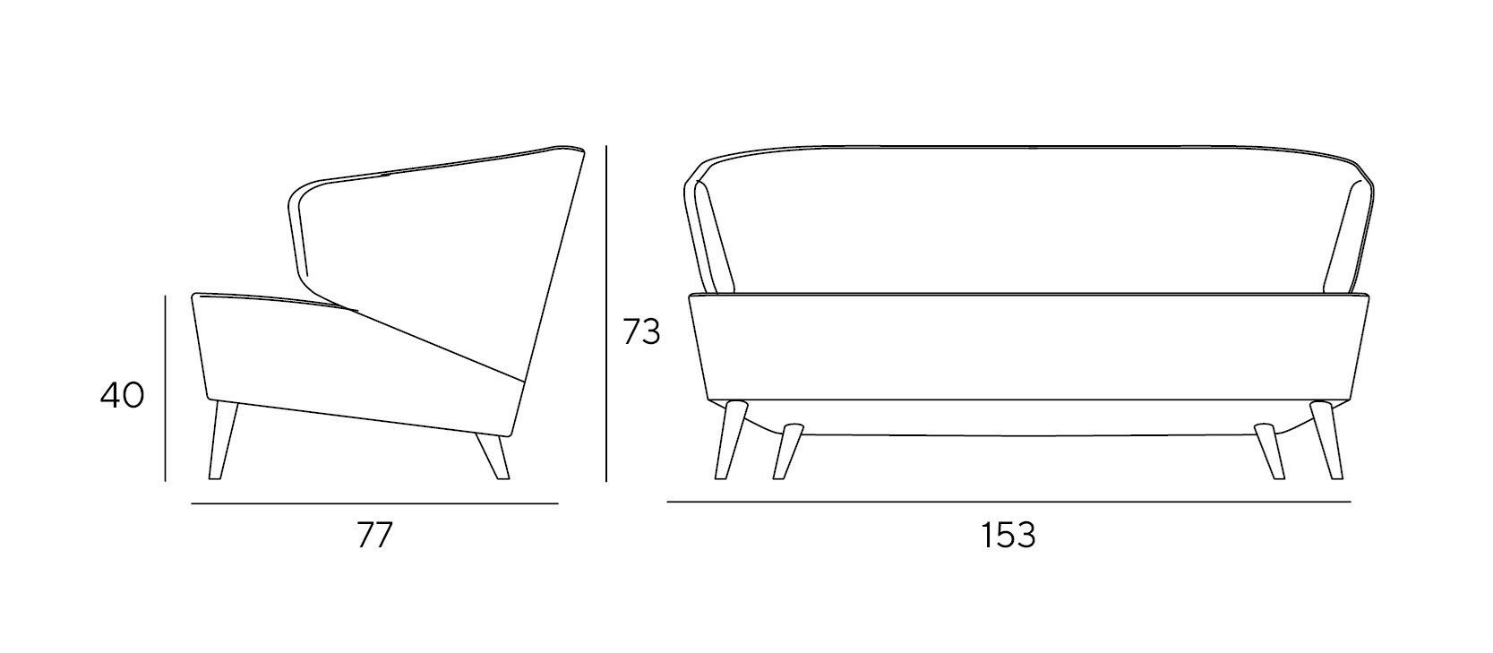 Диван из ткани и кожи Innova Imbottiti Арсенал ARCH-00139069 - Вид №3
