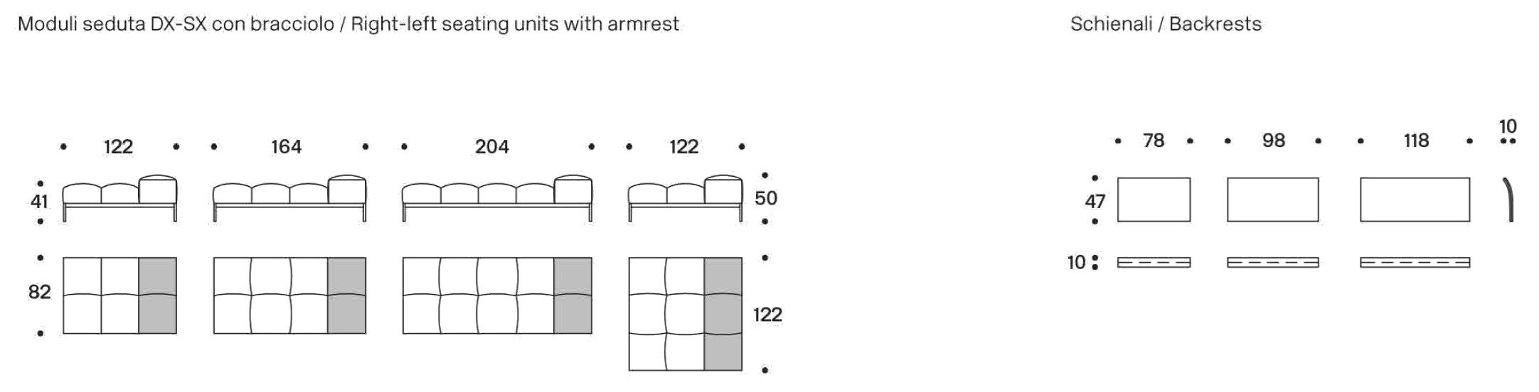 Ткань диван Saba Italia Pixel Light ARCH-00139790 - Вид №14