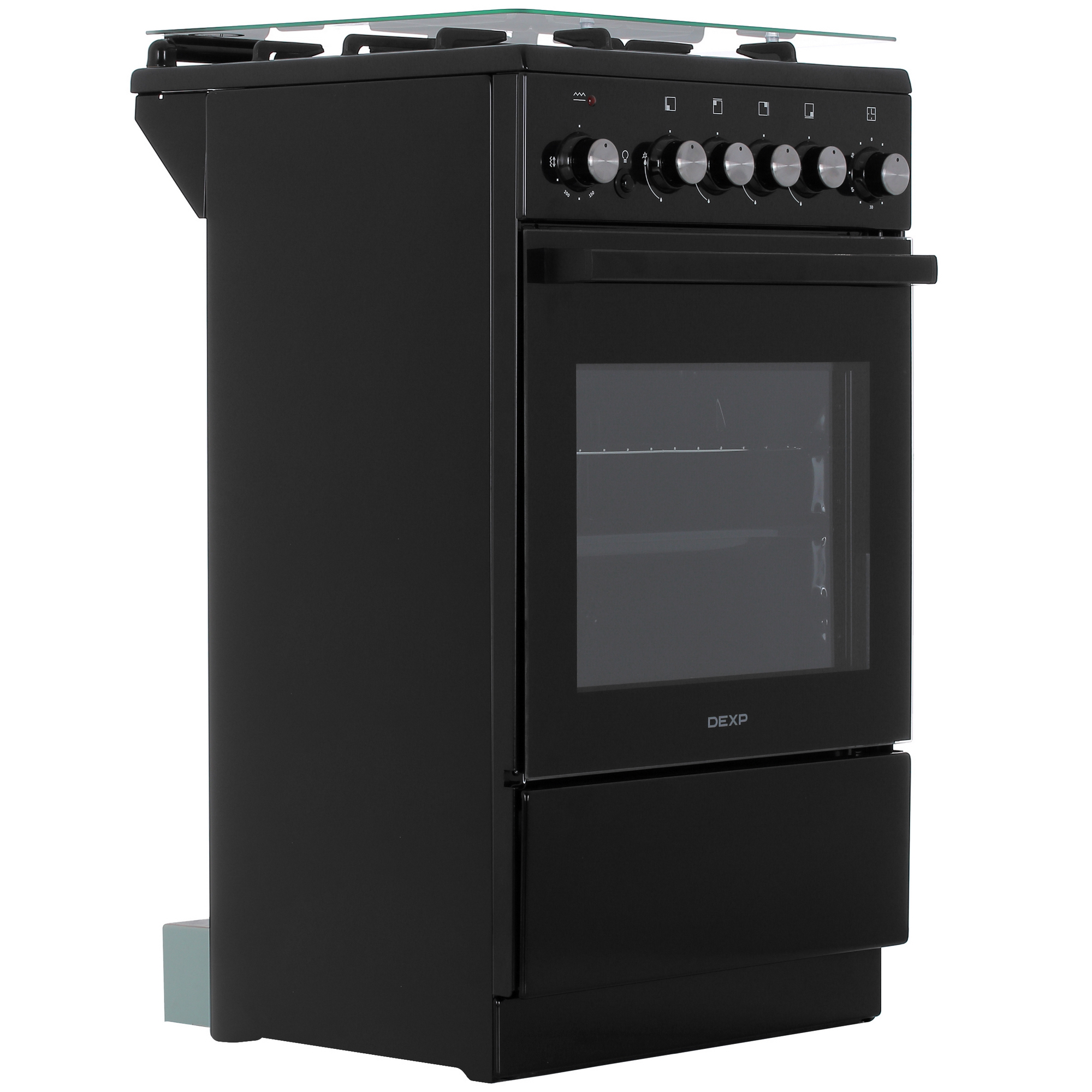 9082372 Комбинированная плита DEXP M25-1B черный STDN-0014817 - Вид №1