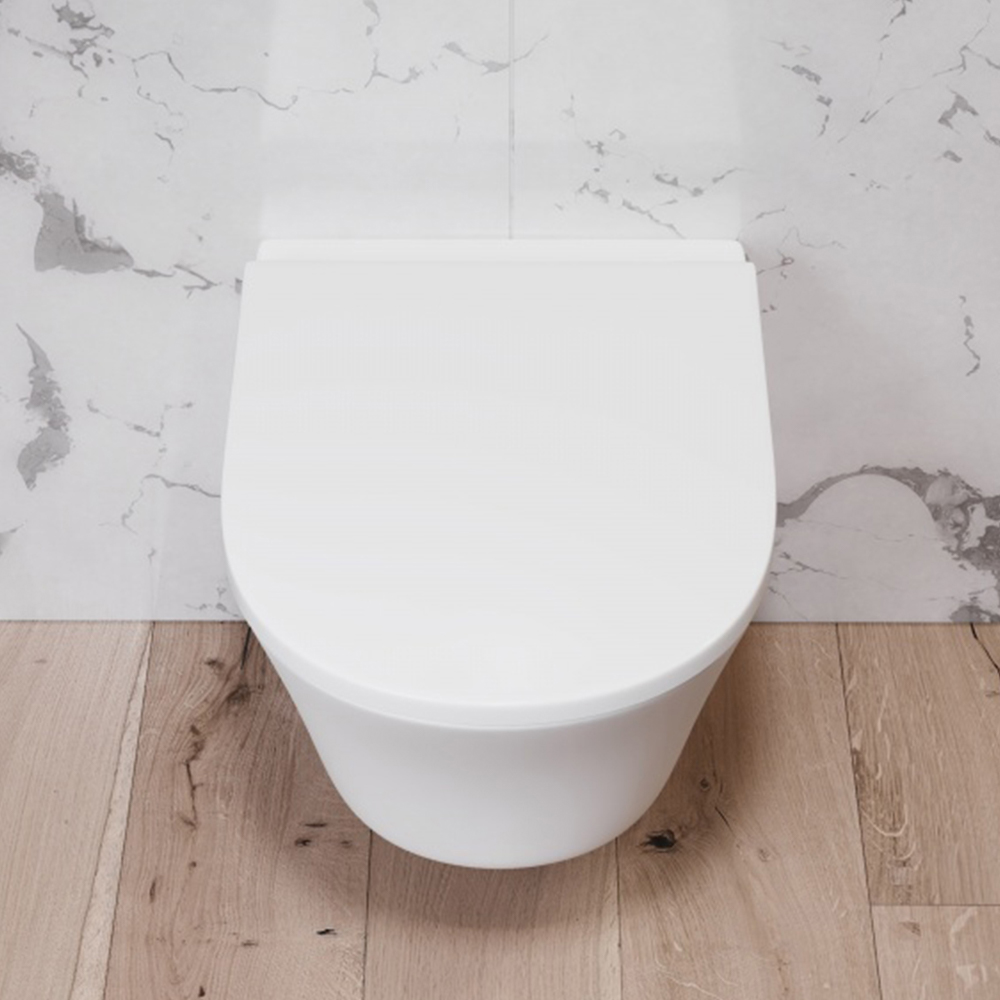 DX35C1700SC унитаз подвесной безободковый с сиденьем микролифт Damixa Skyline - Вид №3