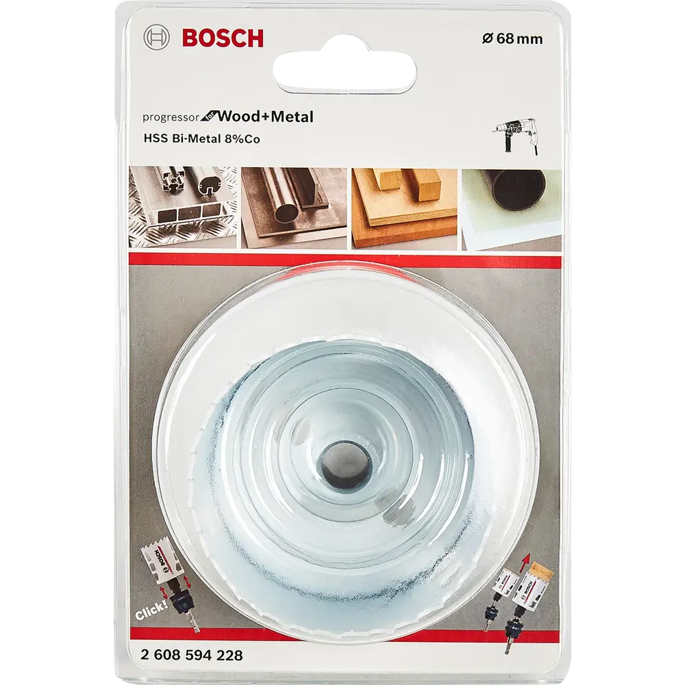 Коронка по дереву и стали биметаллическая Bosch Progressor 2608594228 68 мм 82384607 STLM-2083116 BOSCH PROFESSIONAL  - Вид №2