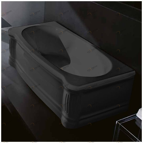 Ванна Gruppo treesse New Classic VTL-V6770-SX-C чёрная прямоугольная левая VTLV6770SXC