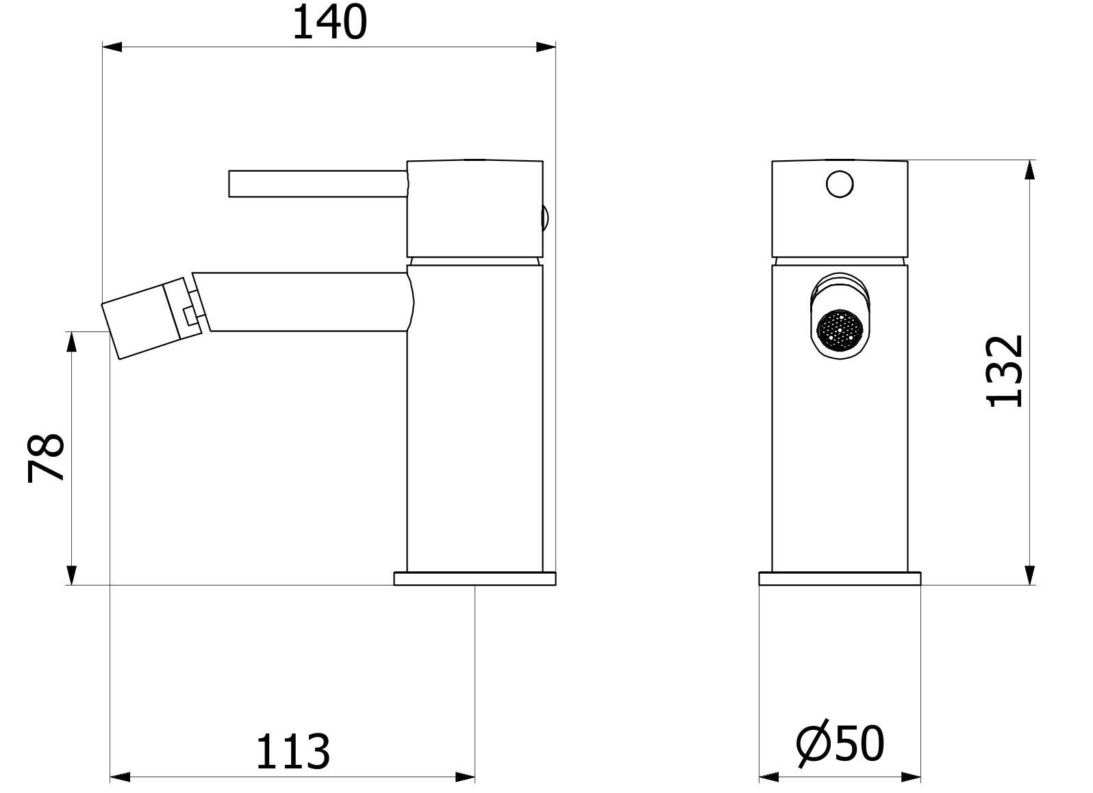 Смеситель для биде с автоматическим сливом IB промышленность ARCH-00089095 - Вид №12